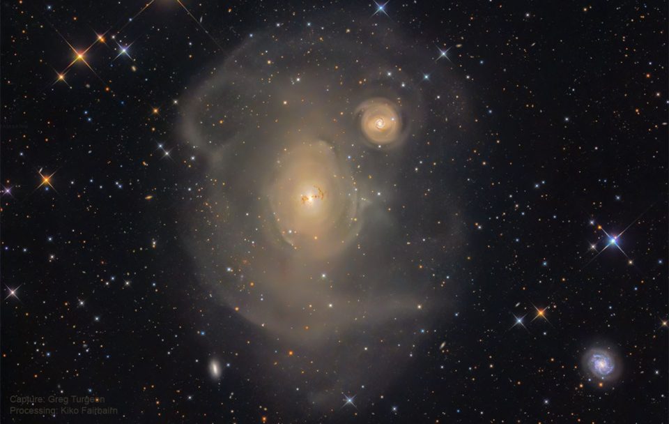 NGC 1316: پس از برخورد کهکشان‌ها