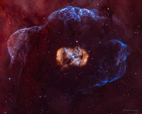 NGC 6164: سحابی تخم اژدها و هاله‌اش