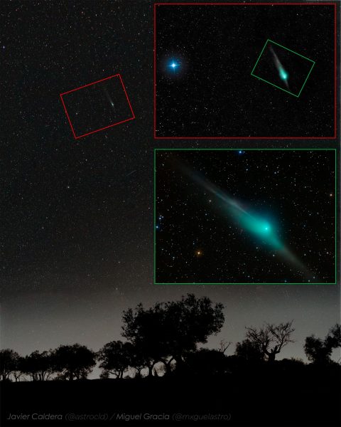 سه نمای دنباله‌دار ZTF