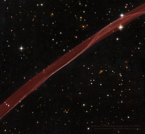 SN 1006: روبان ابرنواختری از هابل