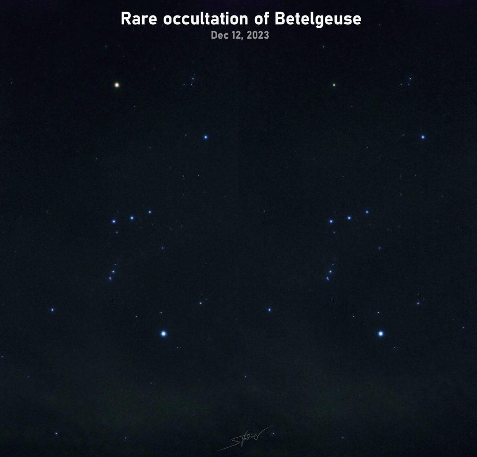 ء Betelgeuse Eclipsed
