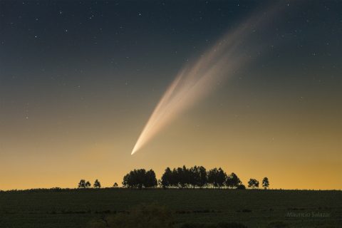 دنباله‌دار G3 ATLAS بر فراز اروگوئه