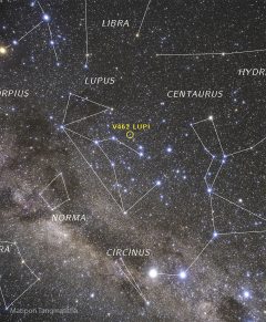 نوا V462 Lupi حالا قابل مشاهده است