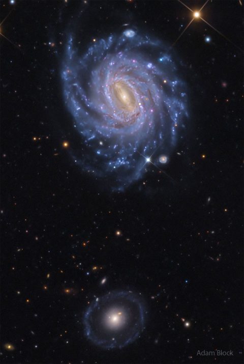 NGC 3660 و کهکشان بورچین