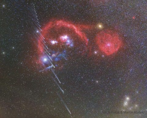 دنباله‌دار R3 PanSTARRS در گذر زمان