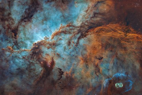 ء NGC 6188: اژدهایان آسمان آرا