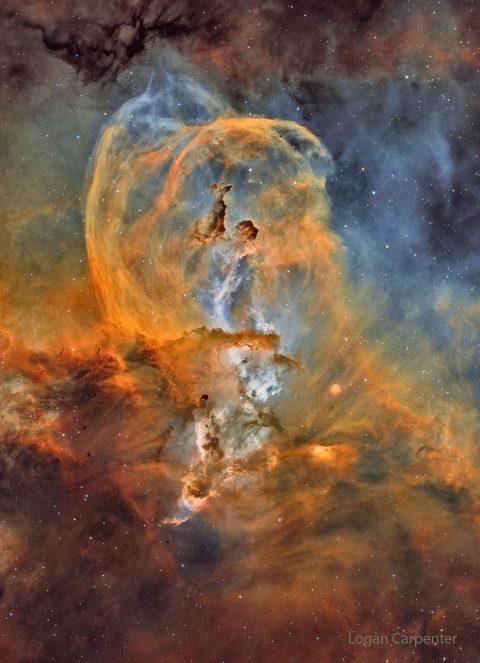 ء NGC 3576: سحابی مجسمه آزادی